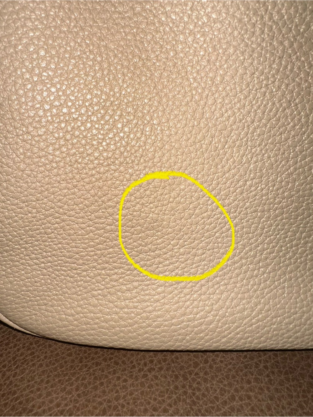 Coach Pebbled Leather Hobo Bag in Beige-Tan - Picture 6 of 12